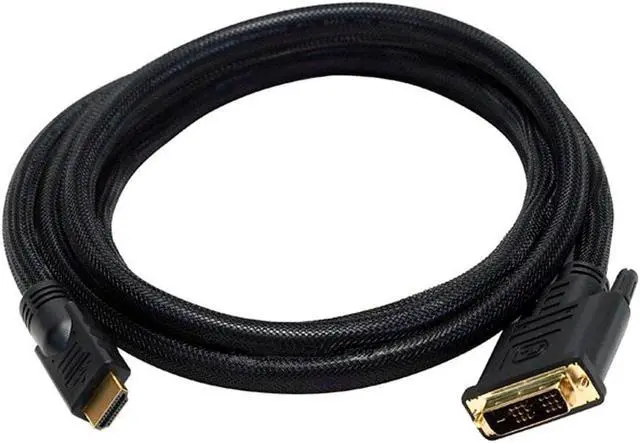 Alt view image 10 of 13 - Monoprice 6Ft 24Awg Cl2 High Speed Hdmi To Dvi Adapter Cable W / Net Jacket - Black