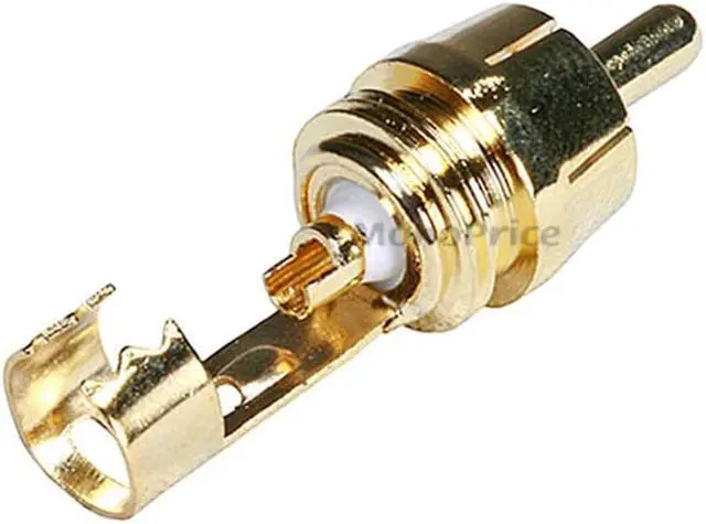 Alt view image 3 of 4 - Monoprice Gold Plated RCA Plug | Metal Connector Body