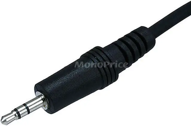 Alt view image 7 of 11 - Monoprice Stereo Extension Cable - 25 Feet - Black | 3.5mm Plug/Jack Male/Female
