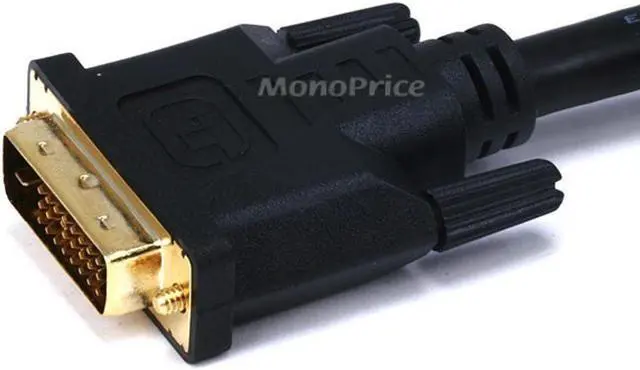 Alt view image 5 of 9 - Monoprice 15ft 28AWG CL2 Dual Link DVI-D Cable - Black