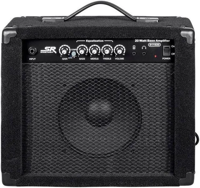 Alt view image 3 of 9 - Monoprice 20-Watt, 1x8 Bass Combo Amplifier