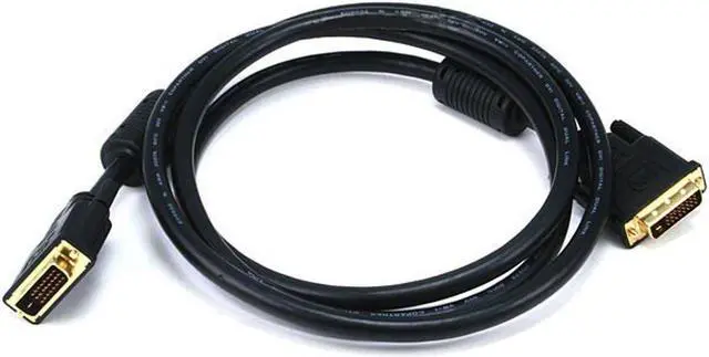 Alt view image 6 of 14 - Monoprice 6ft 28AWG CL2 Dual Link DVI-D Cable - Black