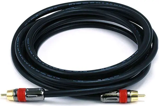 Alt view image 2 of 11 - Monoprice 10ft High-quality Coaxial Audio/Video RCA CL2 Rated Cable - RG6/U 75ohm (for S/PDIF, Digital Coax, Subwoofer,