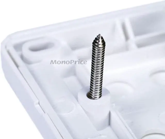 Alt view image 4 of 4 - Monoprice High Quality Banana Binding Post Wall Plate For 1 Speaker - Coupler Type