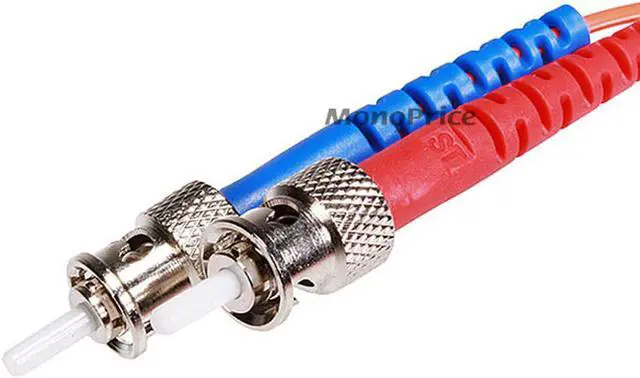 Alt view image 4 of 5 - Monoprice Fiber Optic Cable - 5 Meter - Orange | LC to ST OM1, 62.5/125 Type, Multi Mode, Duplex