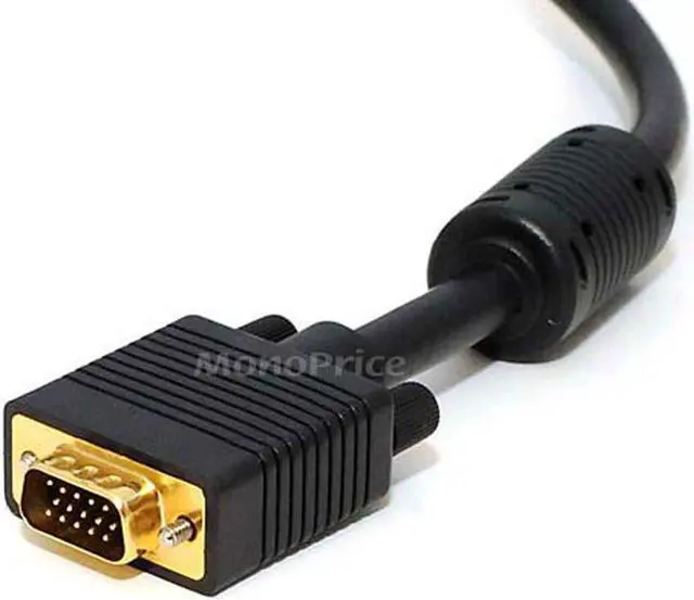 Alt view image 2 of 10 - Monoprice Super VGA M/M Cable - 25 Feet With Ferrites For In-Wall Installation | Gold Plated, CL2 Rated