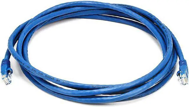 Alt view image 19 of 20 - Monoprice Cat6 Ethernet Patch Cable - 10 Feet - Blue | Network Internet Cord - RJ45, Stranded, 550Mhz, UTP, Pure Bare Copper Wire, 24AWG