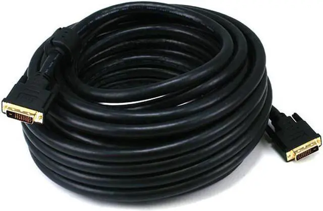 Main image of Monoprice 50ft 24AWG CL2 Dual Link DVI-D Cable - Black