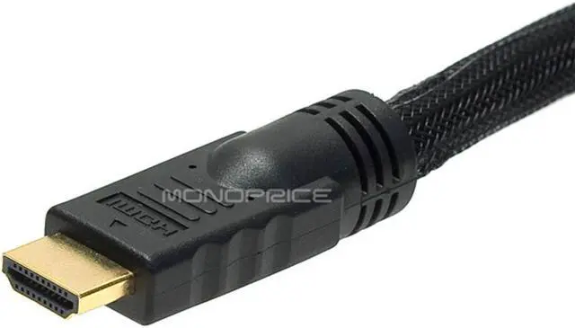 Alt view image 11 of 13 - Monoprice 6Ft 24Awg Cl2 High Speed Hdmi To Dvi Adapter Cable W / Net Jacket - Black