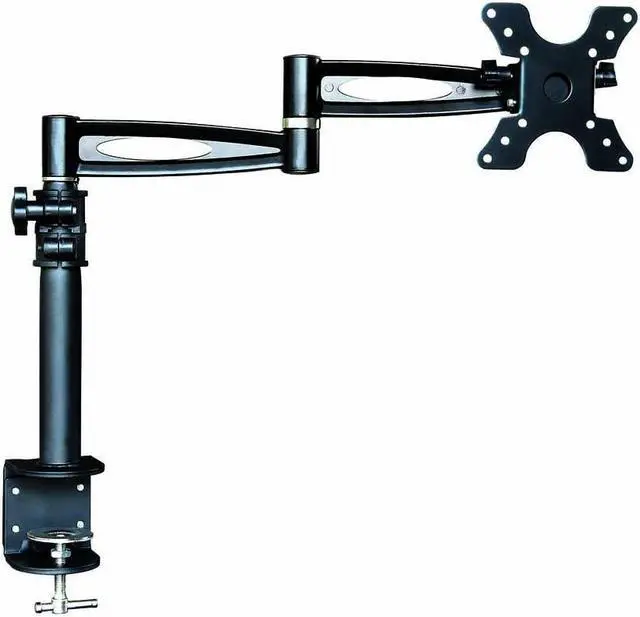 Alt view image 3 of 13 - Monoprice 3-Way Adjustable Tilting Desk Mount Bracket - Black For 13 - 30 Inch Monitors | Up to 33 Pounds