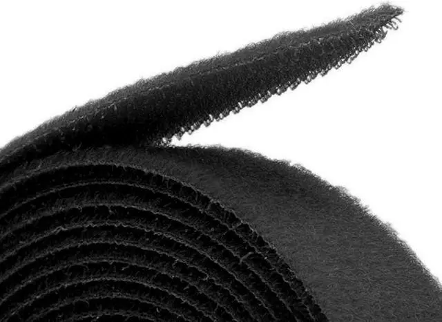 Alt view image 2 of 8 - Hook & Loop Fastening Tape, 3/4-inch Wide, 5 yards/Roll - Black