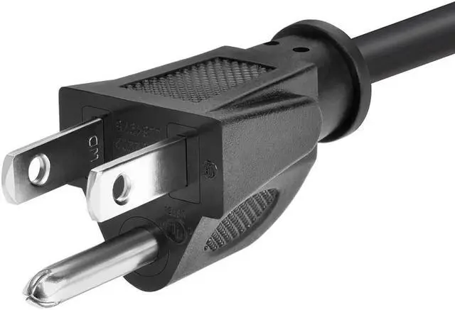 Alt view image 5 of 17 - Monoprice 3-Prong Extension Cord - 10 Feet - Black | NEMA 5-15P to NEMA 5-15R, 16AWG, 13A