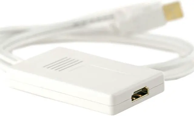 Alt view image 2 of 6 - Monoprice Mini Displayport 1.1 Male and USB Male Audio to HDMI Female Converting Adapter | 1080p, 2-Channel Audio