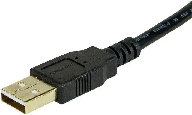 Main image of Monoprice USB 2.0 Extension Cable - 6 Feet - Black | Type-A Male to USB Type-A Female, 28/24AWG, Gold Plated Connectors