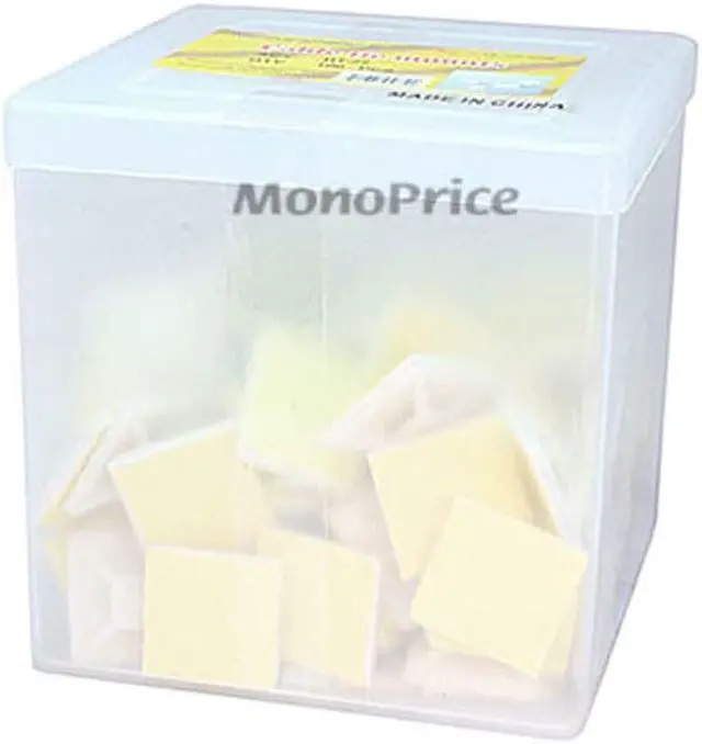 Alt view image 3 of 6 - Monoprice Cable Tie Mounts - 25x25mm - White | 100 Pcs/Pack