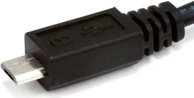 Alt view image 2 of 8 - Monoprice USB Cable - 1.5 Feet - Black | Micro USB / Micro-B 2.0 A Male to 5pin Male 28/28AWG compatible with Samsung Galaxy , Note , Android, LG , HTC One,Nexus, Tablets and More!