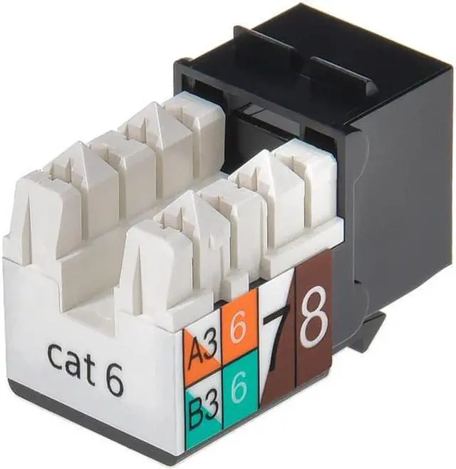 Alt view image 2 of 11 - Monoprice Cat5e Punch Down Keystone Jack - Orange