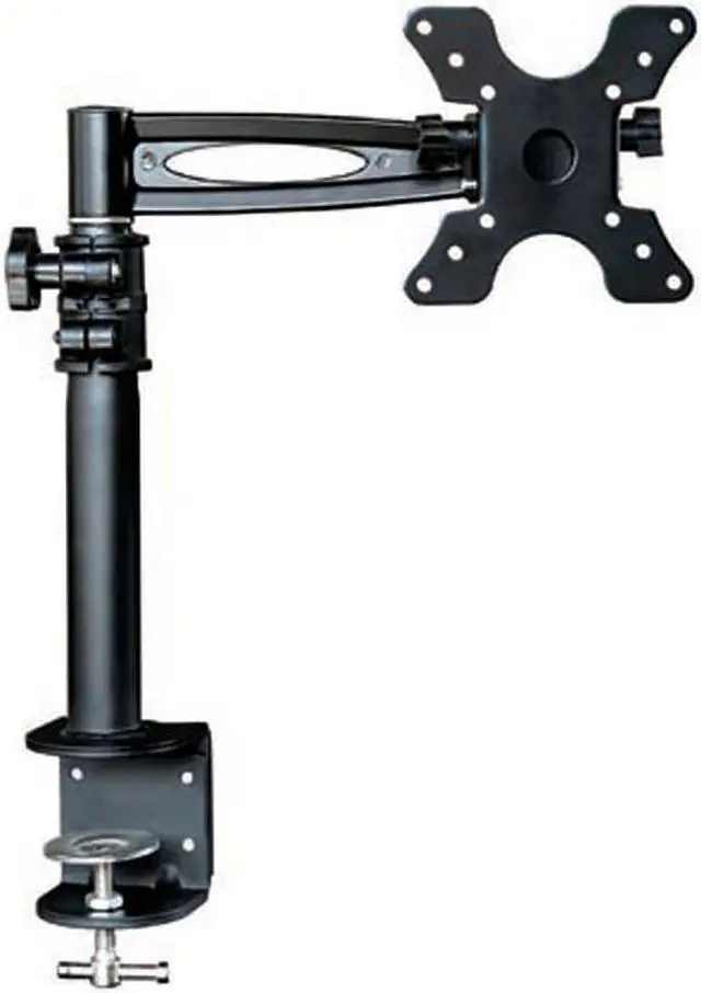 Alt view image 2 of 9 - Monoprice 2-Way Adjustable Tilting Desk Mount Bracket - Black For 13-30 Inch Monitors
