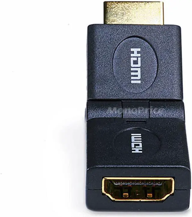 Alt view image 4 of 7 - Monoprice HDMI Port Saver Adapter (Male to Female) | 90 Degrees Swivel