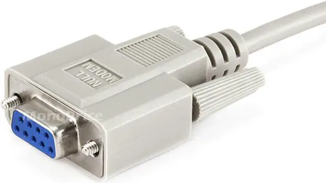 Alt view image 2 of 7 - Monoprice Molded Modem Cable - 6 Feet, DB9 Female to DB25 Male