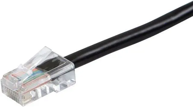 Alt view image 2 of 8 - Monoprice Cat6 Ethernet Patch Cable - 3 Feet - Black, RJ45, Stranded, 550Mhz, UTP, Pure Bare Copper Wire, 24AWG - Zeroboot Series