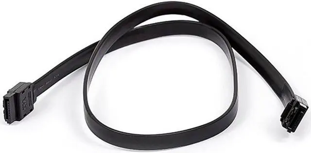 Alt view image 2 of 9 - Monoprice 8779 SATA 6Gbps 24-Inch Cable with Locking Latch - Black