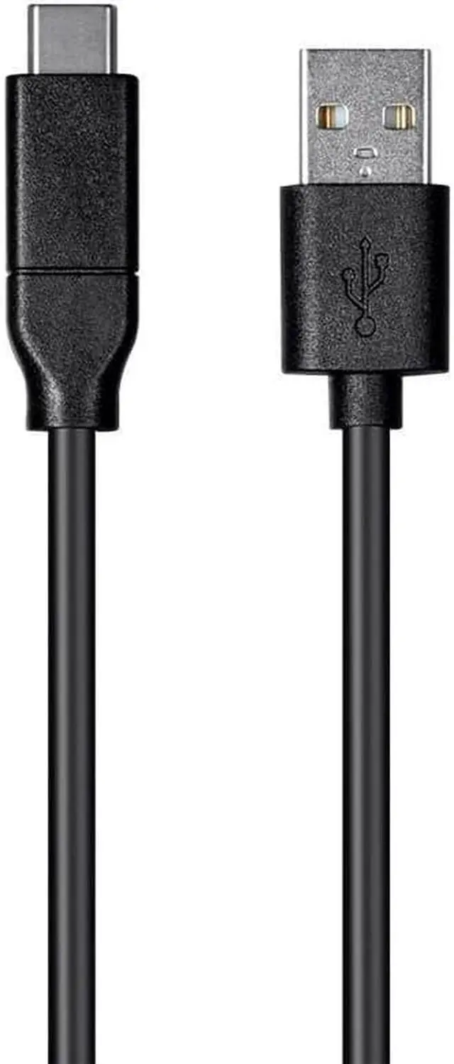 Alt view image 2 of 6 - Monoprice USB C to USB A 2.0 Cable - 2 Meters (6.6 Feet) - Black | Fast Charging, High Speed, 480Mbps, 3A, 26AWG, Type C, Compatible with Samsung Galaxy and More - Essentials Series