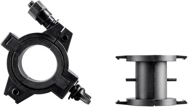 Alt view image 5 of 6 - Monoprice ABS Molded O-Clamp Black | With Low Profile Mounting, Fits truss diameters of 1", 1.5", and 2" - Stage Right Series