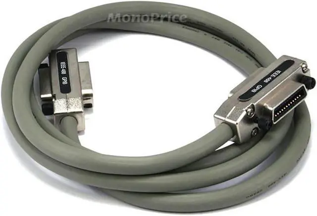 Main image of Monoprice IEEE-488 Cable - 2m - Gray, With Metal Hood