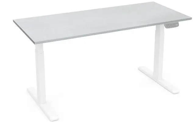 Alt view image 5 of 5 - Monoprice Table Top for Sit-Stand Height Adjustable Desk Frame, 6ft, White, Enough Room for PC or Laptop, Monitors, Keyboard - Workstream Collection