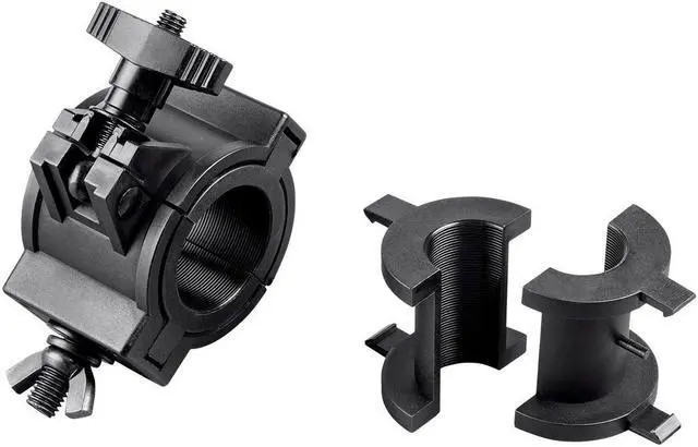 Alt view image 2 of 6 - Monoprice ABS Molded O-Clamp Black | With Low Profile Mounting, Fits truss diameters of 1", 1.5", and 2" - Stage Right Series
