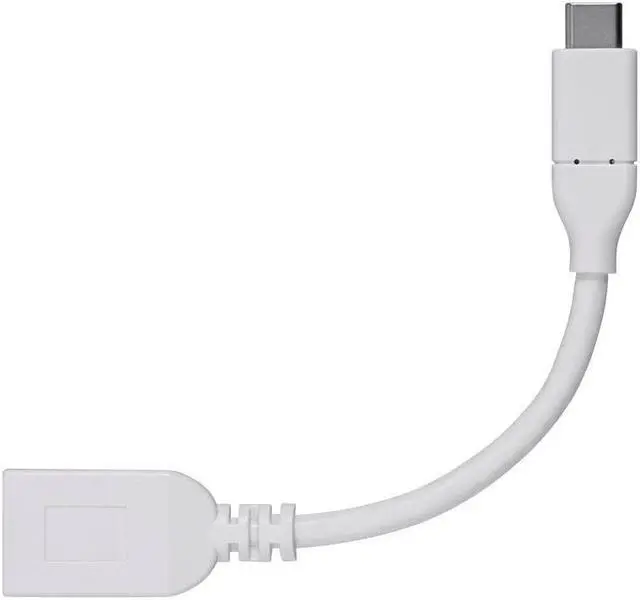 Alt view image 5 of 6 - Monoprice USB C to USB A Female 3.1 Gen 1 Extension Cable - 0.5 Feet - White | Fast Charging, 5Gbps, 3A, 30AWG, Type C - Essentials Series