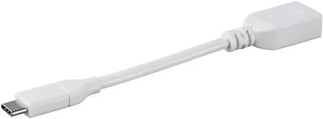 Alt view image 3 of 6 - Monoprice USB C to USB A Female 3.1 Gen 1 Extension Cable - 0.5 Feet - White | Fast Charging, 5Gbps, 3A, 30AWG, Type C - Essentials Series