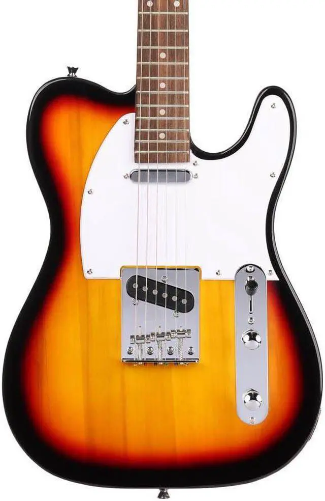 Alt view image 2 of 11 - Monoprice Indio Retro Classic Electric Guitar - Sunburst, With Gig Bag