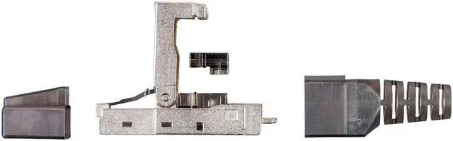 Alt view image 2 of 6 - Monoprice Cat7 or Cat6A RJ-45 Field Connection Modular Plug | Shielded, for 23/24AWG Installation Cable, 10 pack - Entegrade Series