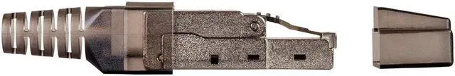 Alt view image 5 of 6 - Monoprice Cat7 or Cat6A RJ-45 Field Connection Modular Plug | Shielded, for 23/24AWG Installation Cable, 10 pack - Entegrade Series
