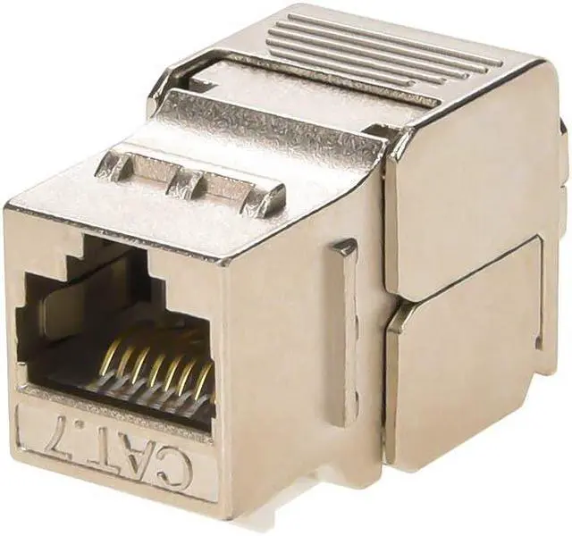 Main image of Monoprice Cat7 or Cat6A RJ-45 Shielded Toolless Keystone Jack (10 pack) Shielded, Tool-Free Connection -  Entegrade Series
