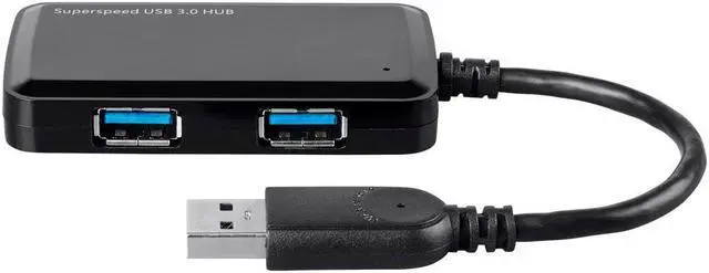 Alt view image 4 of 6 - Monoprice Mini 4-port USB 3.0 Travel Hub