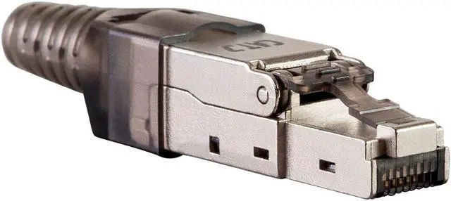 Alt view image 4 of 6 - Monoprice Cat7 or Cat6A RJ-45 Field Connection Modular Plug | Shielded, for 23/24AWG Installation Cable, 10 pack - Entegrade Series