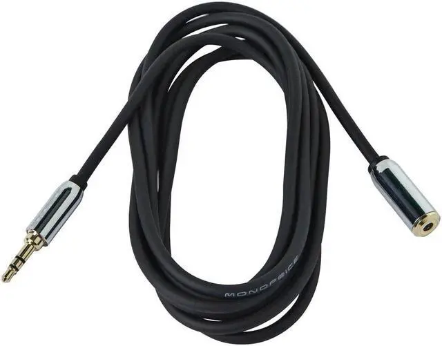 Alt view image 2 of 7 - Monoprice Designed for Mobile 12ft 3.5mm Extension Cable