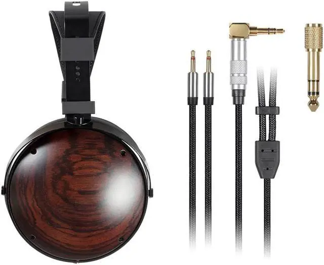 Alt view image 4 of 5 - Monoprice Monolith M1060C Over Ear Planar Magnetic Headphones - Black/Wood With 106mm Driver, Closed Back Design, Comfort Ear Pads For Studio/Professional