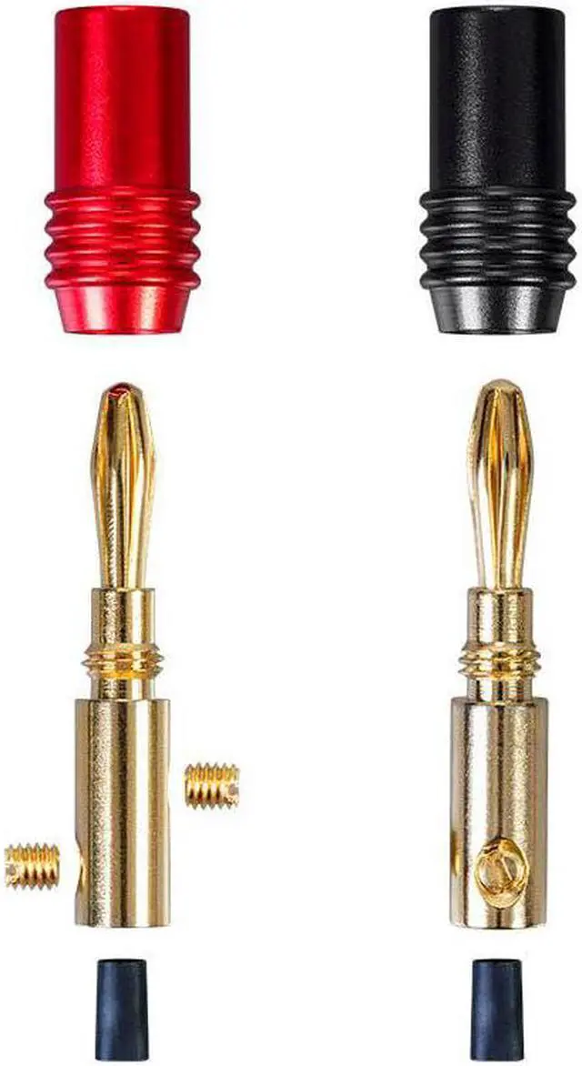 Alt view image 6 of 11 - Monoprice 10 Pair Affinity Series 24k Gold Speaker Banana Plug