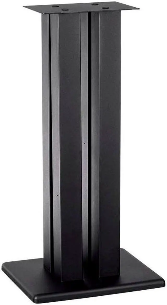 Main image of Monoprice Monolith 28 Inch Speaker Stand (Each) - Black | Supports 100 lbs, Adjustable Spikes, Compatible With Bose, Polk, Sony, Yamaha, Pioneer and others