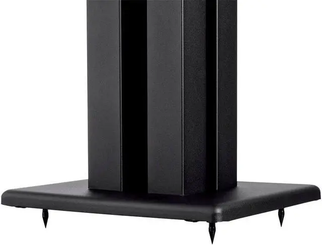 Alt view image 4 of 4 - Monoprice Monolith 28 Inch Speaker Stand (Each) - Black | Supports 100 lbs, Adjustable Spikes, Compatible With Bose, Polk, Sony, Yamaha, Pioneer and others