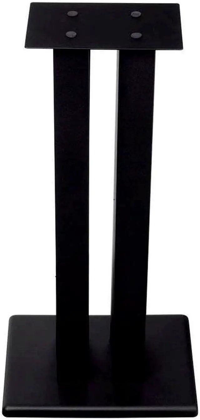 Alt view image 3 of 4 - Monoprice Monolith 28 Inch Speaker Stand (Each) - Black | Supports 100 lbs, Adjustable Spikes, Compatible With Bose, Polk, Sony, Yamaha, Pioneer and others