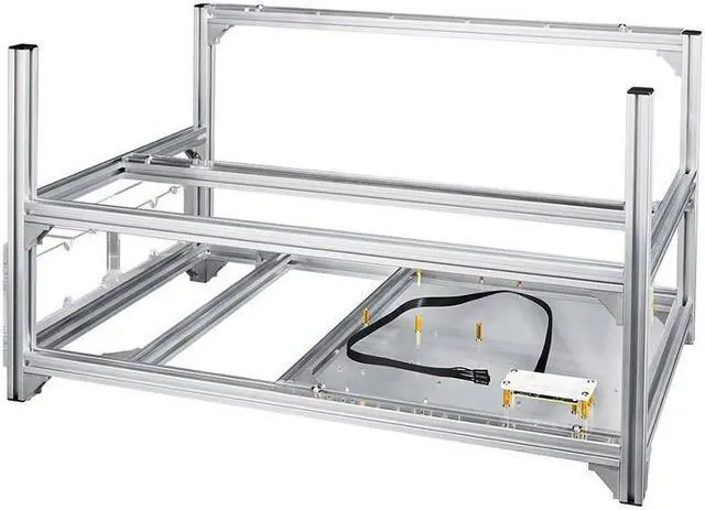 Main image of Baseltek 6 GPU Aluminum Mining Rig Open Air Frame Case for Bitcoin Ethereum