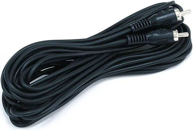 Main image of Monoprice 25ft RCA Single-Channel Male-Male Cable - Black