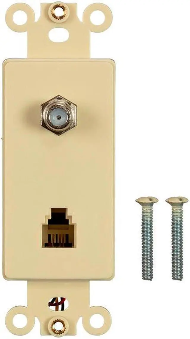 Main image of Monoprice Dcor Insert with Combo Phone/Video - Ivory  for Home Office  Install