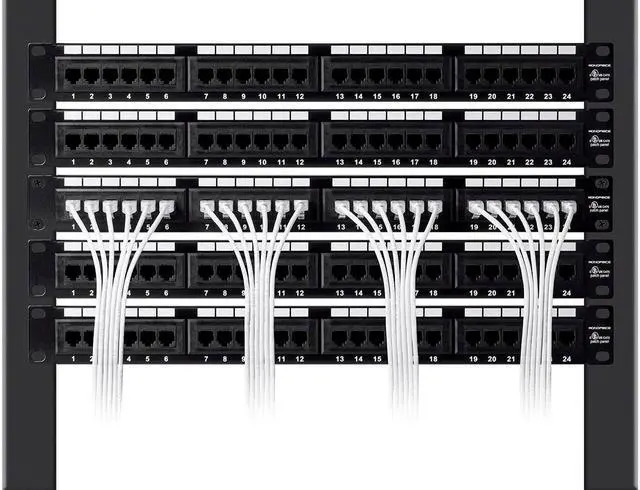 Alt view image 6 of 7 - Monoprice Cat6 Ethernet Patch Cable - 50 feet - Blue | Snagless RJ45 Stranded 550MHz UTP CMR Riser Rated Pure Bare Copper Wire 28AWG - SlimRun Series