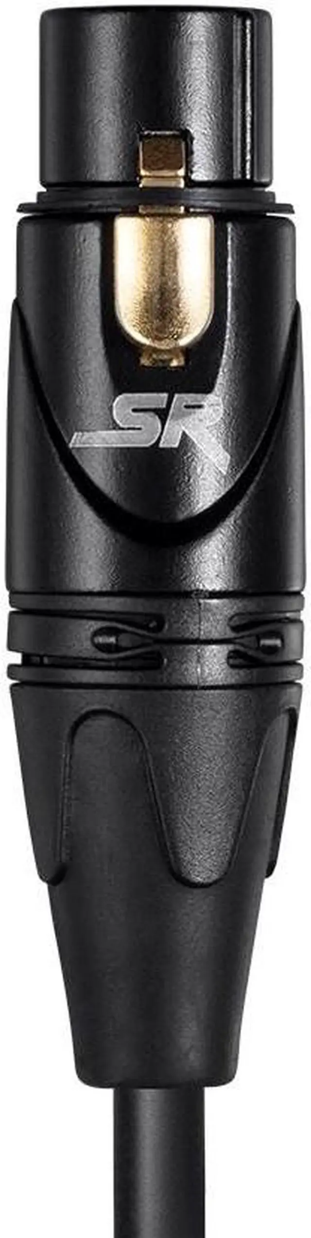 Alt view image 6 of 7 - Monoprice Starquad XLR Microphone Cable - 25 Feet - Black | XLR-M to XLR-F, 24AWG, Optimized for Analog Audio - Gold Contacts - Stage Right Series